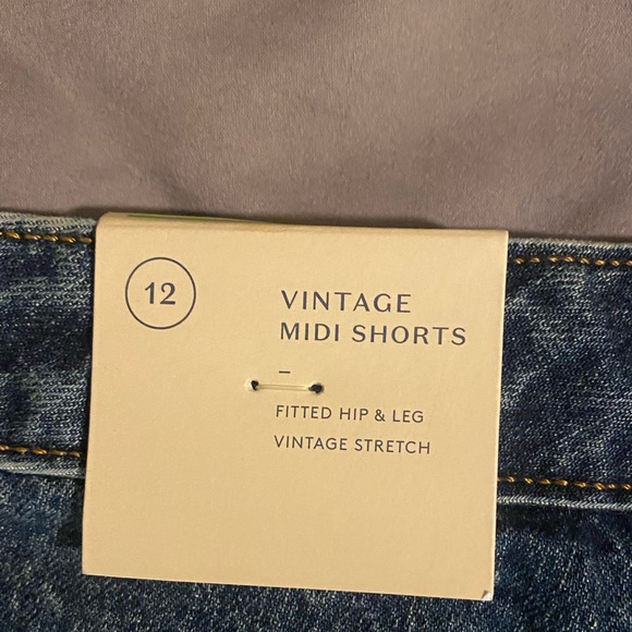 New midi jean shorts size 12 - Picture 4 of 5